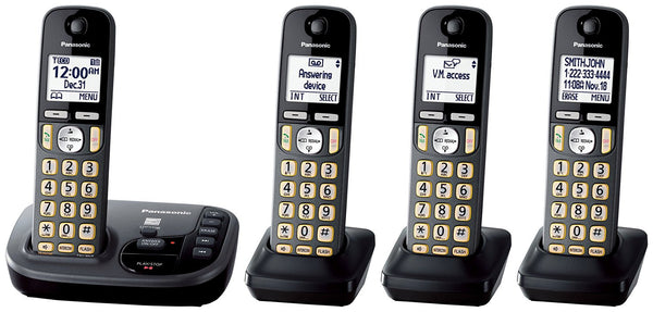 4 Panasonic Cordless Phones with Answering Machine