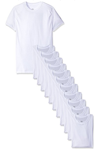 Pack of 12 Hanes men's FreshIQ crew T-shirts