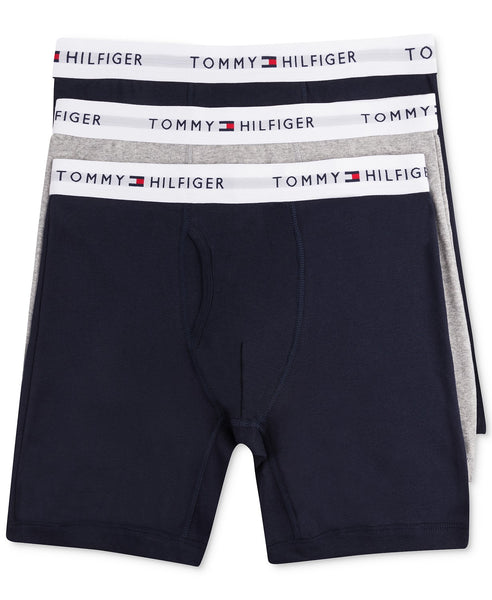 Pack Of 3 Tommy Hilfiger Men's Cotton Boxer Briefs (10 Styles)