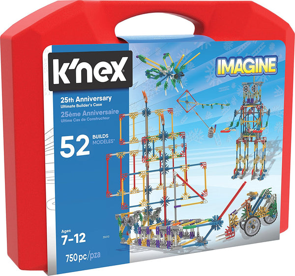 Estuche de construcción definitivo del 25 aniversario de K'NEX Imagine - 750 piezas