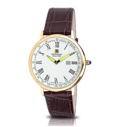 Steinhausen Classic Altdorf Men's Swiss-Quartz Rose-Gold Watch
