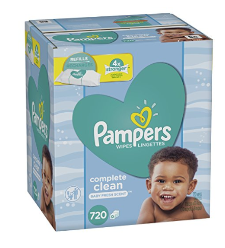 Pack of 702 Pampers Baby Water Wipes Complete Clean Scent