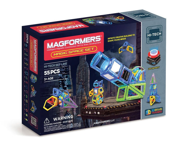 Magformers Hi-Tech Magic Space Set (55-pieces)