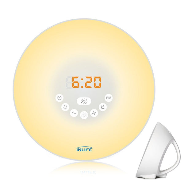 7 color sunrise wake up alarm clock