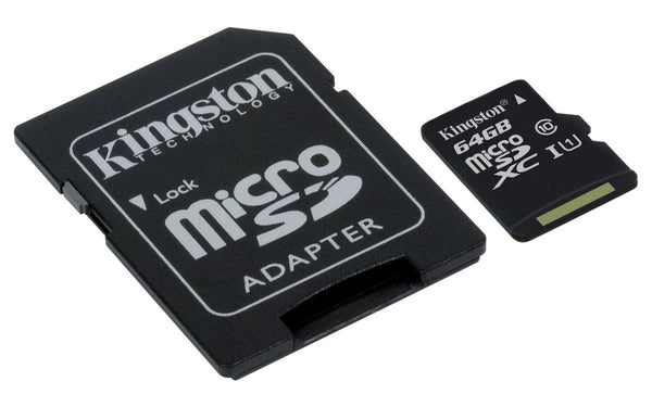 64GB Kingston Canvas Select Class 10 microSDHC Memory Card w/ Adapter