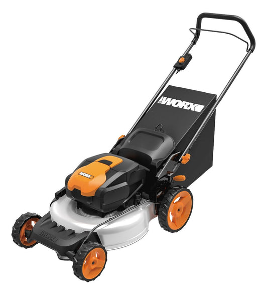 Worx 3-in-1 cordless mower with IntelliCut, 2 batteries and charger