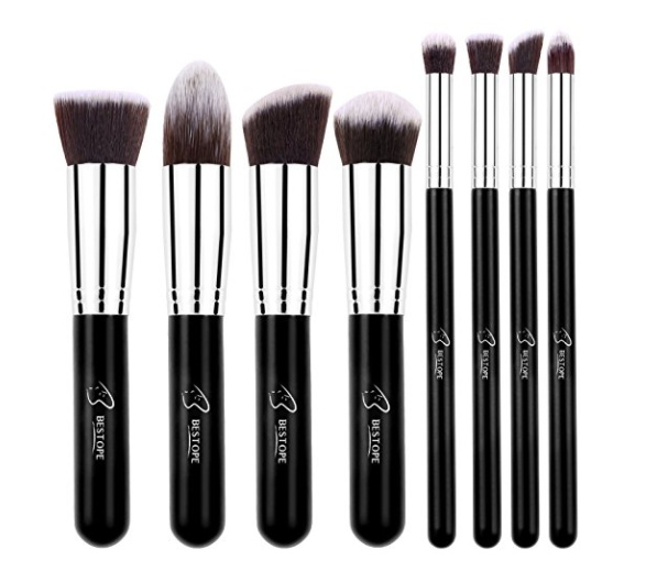 8 piece makeup brush set