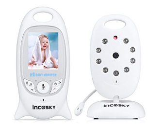 Wireless baby monitor with night vision and temperature sensor