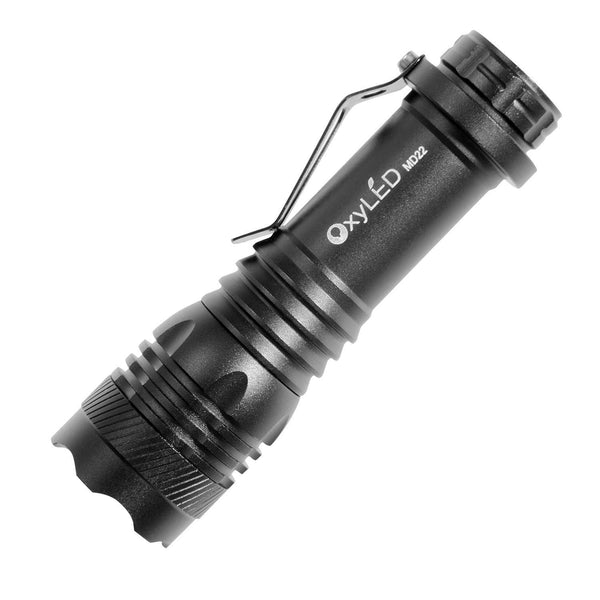 Zoomable LED flashlight torch