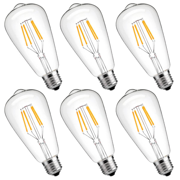 Paquete de 6 bombillas LED regulables