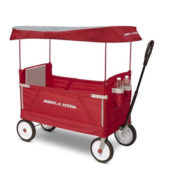 Radio Flyer 3-In-1 EZ Fold Wagon with Canopy Ride On