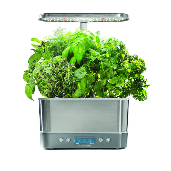 AeroGarden Harvest Elite - Acero inoxidable
