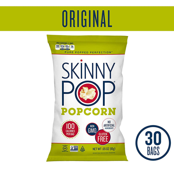 30 Bags Of Skinnypop Original Popcorn