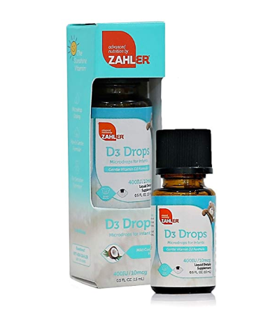 Zahler Vitamin D3 400 IU, Vitamin D Drops for infants