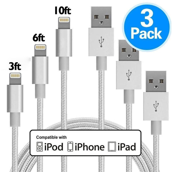 Paquete de 3 cargadores para iPhone