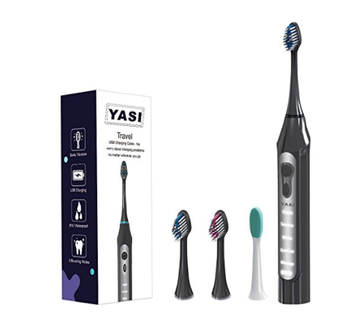 Sonic electric toothbrush with replacement heads