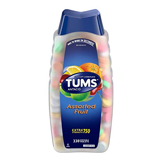 330 tabletas masticables antiácidas Tums
