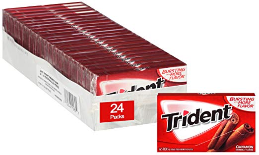 24-Pack of 14pc Trident Sugar Free Gum