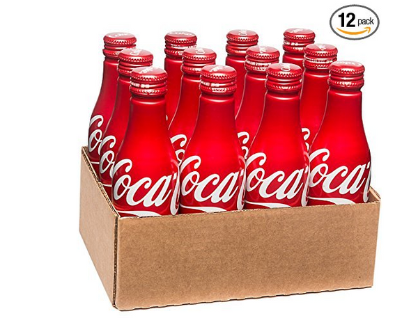 Pack Of 12 Coca-Cola Aluminum Bottles