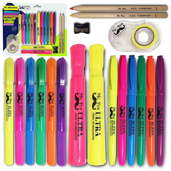 18 piece highlighter set