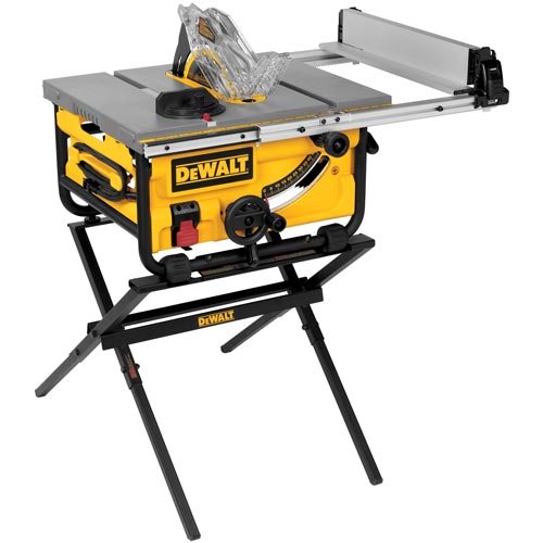 DEWALT 10-Inch Compact Job Site Table Saw with Guarding System and Stand