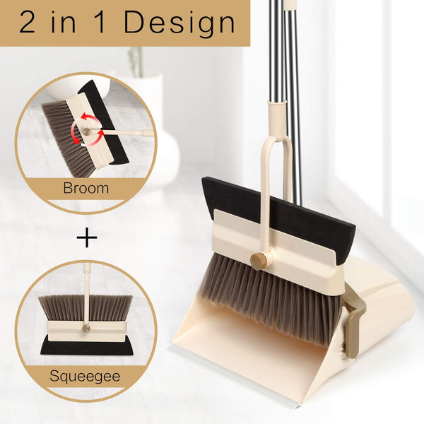 Household Broom And Dustpan Set Combo