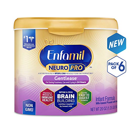 6-Pk 20oz Enfamil NeuroPro Gentlease Infant Formula Powder