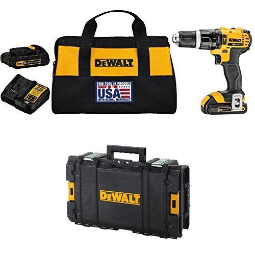DEWALT Hammer Drill/Driver Kit with ToughSystem Suitcase