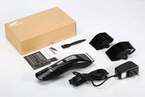 Máquina de corte de pelo inalámbrica y accesorios.