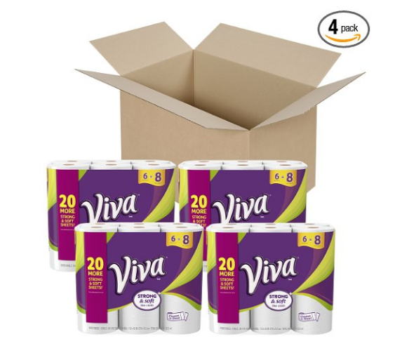 24 rollos grandes de toallas de papel VIVA