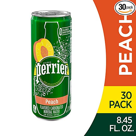 Paquete de 30 agua mineral natural con gas Perrier (3 sabores)