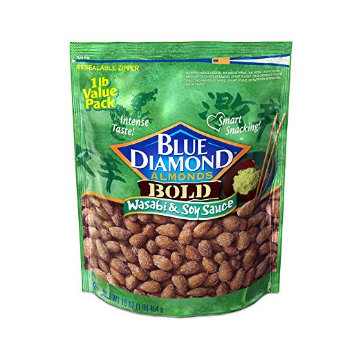 16oz Blue Diamond Almonds (Bold Wasabi & Soy Sauce)