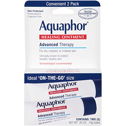 Aquaphor Advanced Therapy Ungüento curativo protector de la piel para llevar, tubo de 2-0.35 onzas