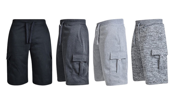 Chams Men's Fleece 13" Cargo Shorts