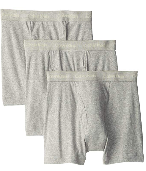 Pack Of 3 Calvin Klein Men's Cotton Classics Multipack Boxer Briefs (Medium)