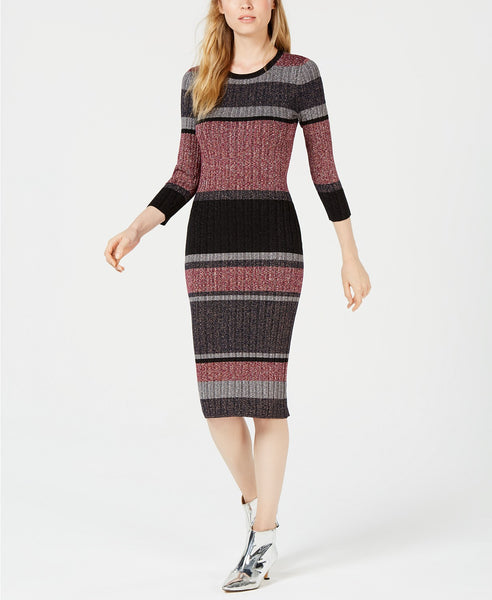 Striped sweater dress
