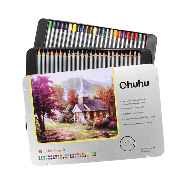 72 colored drawing pencils with case