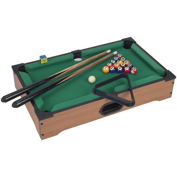 Mini Table Top Pool Table with Cues, Triangle and Chalk