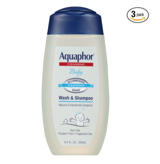 Pack of 3 Aquaphor baby wash & shampoo