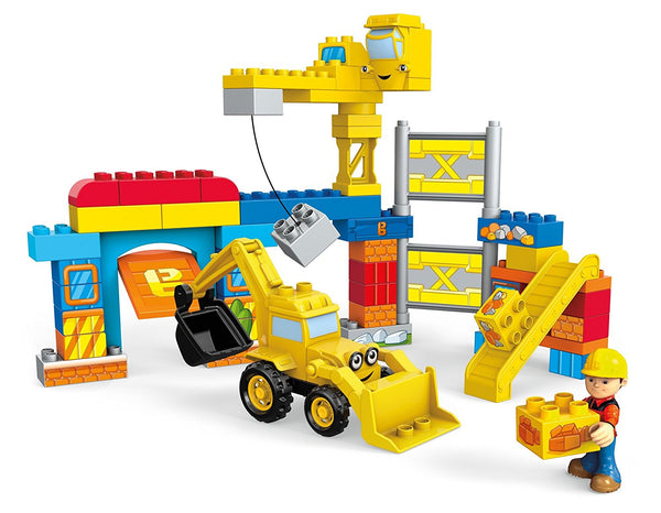 Mega Bloks Bob The Builder Work Yard Build-Up Building Kit