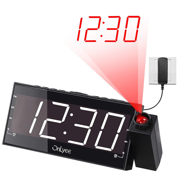 Projection Alarm Clock With USB Charging Port