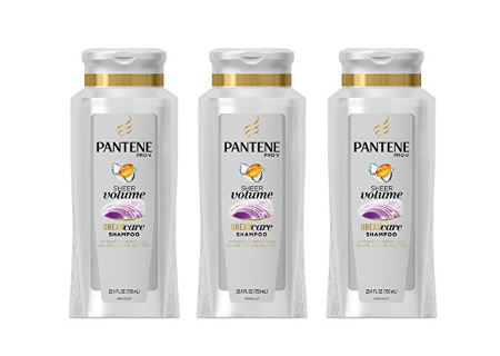 3 bottles of Pantene Pro-V sheer volume shampoo