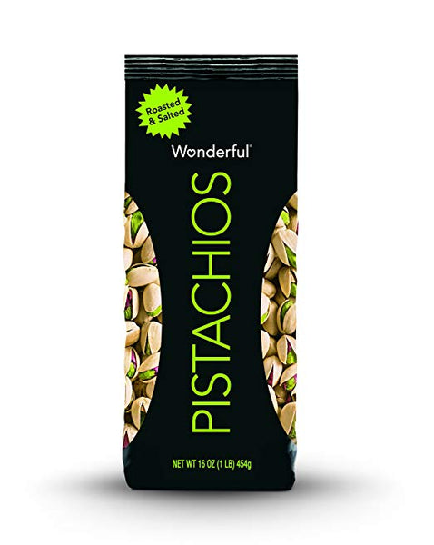 16 Ounce Bag Of Natural Raw Or Roasted and Salted Wonderful Pistachios