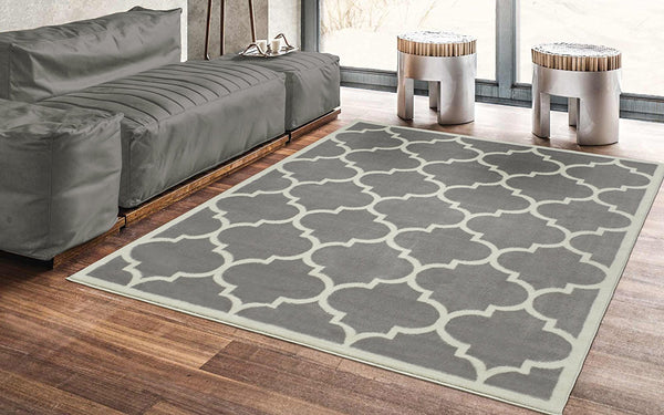 Contemporary Moroccan Trellis Design Rug