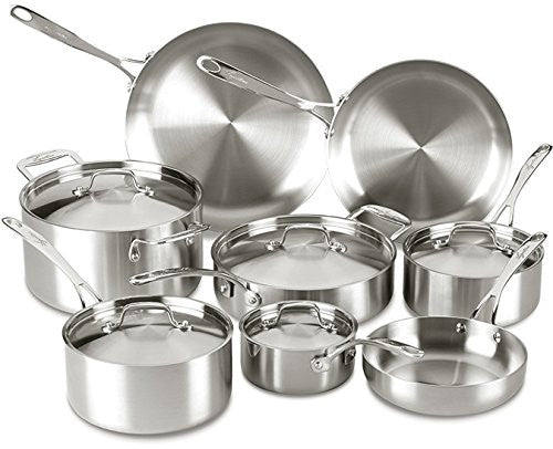 Lagostina Axia 13-Piece Tri-Ply Stainless Steel Cookware Set