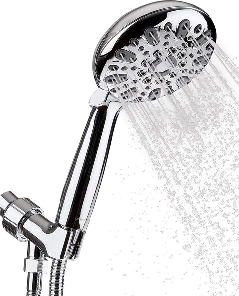 Stainless Steel Shower Head with 6 Spray Settings