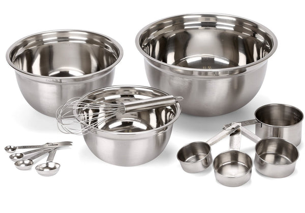 12 Piece Stainless Steel Mixing Bowls