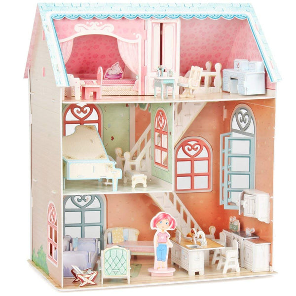Dream Dollhouse - Pianist's Home with Furniture Lovely 3D Puzzle, 105 Pieces