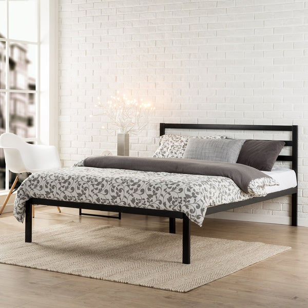 Estructura de cama tamaño queen de metal Zinus de 14 pulgadas con cabecera