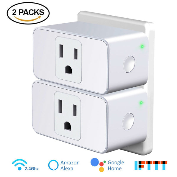 OMORC WiFi Smart Plug 2 Pack Enchufe inalámbrico Interruptor Temporizador